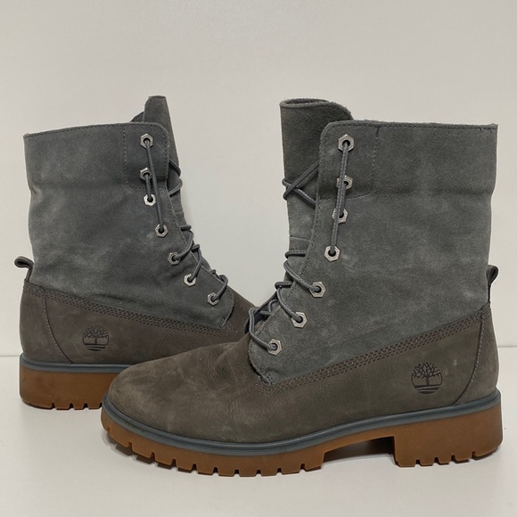 Timberland Women’s Jayne Roll Top Nubuck Leather Boots - Picture 3 of 17